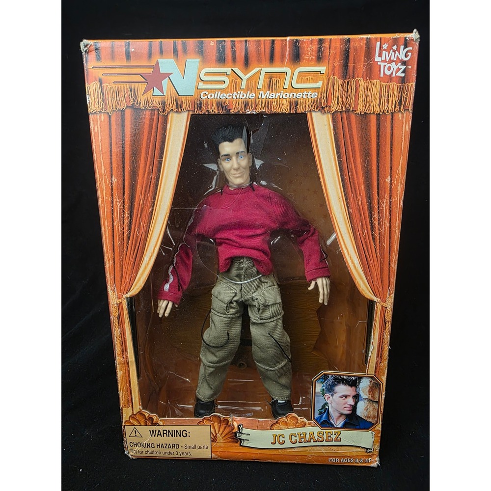 NSYNC JC Chasez Collectible Marionette 2000 Living Toyz VTG Figure New in Box